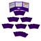 C-Line Products Tri-Fold Portfolio, Heavyweight Poly, Purple, 24PK 33949 - alternate 1